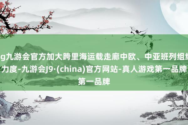 ag九游会官方加大跨里海运载走廊中欧、中亚班列组织力度-九游会J9·(china)官方网站-真人游戏第一品牌