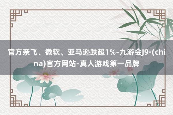 官方奈飞、微软、亚马逊跌超1%-九游会J9·(china)官方网站-真人游戏第一品牌