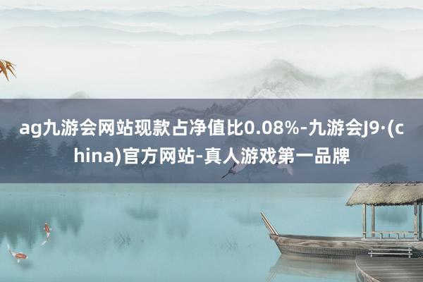 ag九游会网站现款占净值比0.08%-九游会J9·(china)官方网站-真人游戏第一品牌